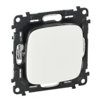 Valena ALLURE Переключатель 10АХ 250В с лицевой панелью Безвинтовые зажимы Белый