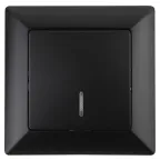 Выключатель Intro Solo 4-102-05 одноклавишный с подсветкой, 10А-250В, IP20, СУ, антрацит