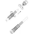 Разъем Simple RS-BNC02 штекер BNC под винт с пружиной металл