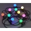 LIGHTING Гирлянда белт-лайт 5м 10 цветных ламп IP65 черный шнур 3м 230В транзит IEK