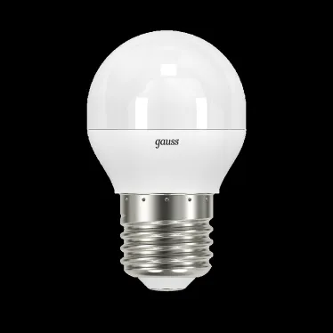 Лампа светодиодная LED 7 Вт 550 лм 4100К шар P45 нейтральный E27 AC 220В шаговое диммирование выключателем Black Gauss
