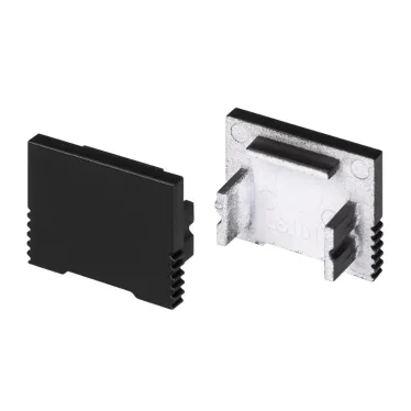 Заглушка SL-SLIM-H13M BLACK глухая (пластик)