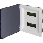 Щит распределительный встраиваемый ЩРв Practibox3 2х12м земля+нейтраль прозрачная дверь