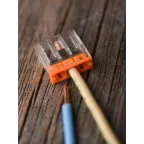 Клемма строительно-монтажная СМК 2273-243 PROxima с пастой 3 отверстия 0.5-2.5мм.кв. (100шт)