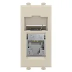 Avanti Компьютерная розетка Ванильная дымка RJ-45 модульная, кат. 5е экран, 1 мод