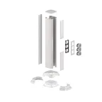 Заглушка торцевая запасная серый металлик для 09591/09581/09571