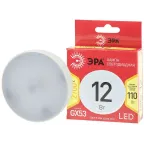 Лампа светодиодная GX53 12Вт таблетка теплый белый свет RED LINE LED GX-12W-827-GX53 R ЭРА