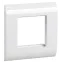 Рамка лицевая для модуля Mosaic 80х80мм пластиковый суппорт белая