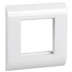 Рамка лицевая для модуля Mosaic 80х80мм пластиковый суппорт белая