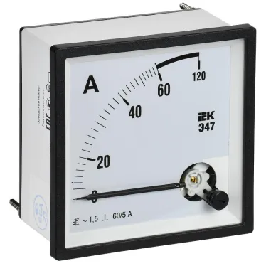 Амперметр Э47 60/5А класс точности 1,5 96х96мм