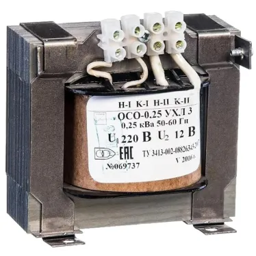 Трансформатор ОСО-0,25 УХЛ3 220/12, IP00