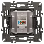 Розетка RJ45, Эра Elegance, антрацит, 14-3107-05