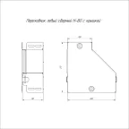 Переходник левый с крышкой Стандарт 200х100х80