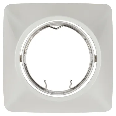 Светильник встраиваемый KL64A PS литой пов. MR16 12V/220V 50W перламутровое серебро (100/1200)