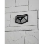 Фасадный светильник с датч. движ. и 4-мя плоск. освещ., на солн. бат.100 LED,300 lm ERAFS100-04