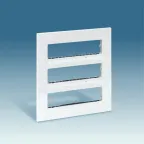 Накладка с суппортами двухрядная на 12 широких или 24 узких модулей, S27C, белый