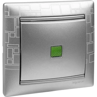 VALENA Рамка 1 пост алюминий модерн