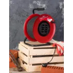 Удлинитель на катушке Гефест 2.0 4 гнезда 50м с заземлением и предохранителем КГ 3x1.5 16А/3.5кВт PROxima