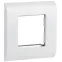 Рамка лицевая для модуля Mosaic 80х80мм металлический суппорт белая