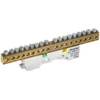 TEKFOR Шина PE земля неизолированная на универсальном держателе 8х12-18-Ж IEK