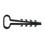 Дюбель-хомут 6х14 полипропилен черный Simple (50шт)