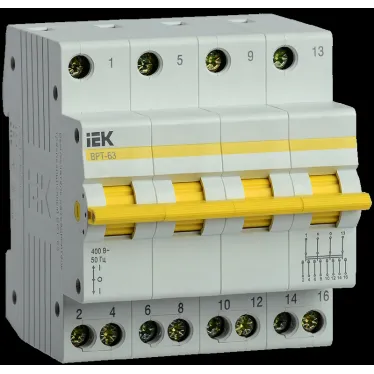 Выключатель-разъединитель трехпозиционный ВРТ-63 4P 32А