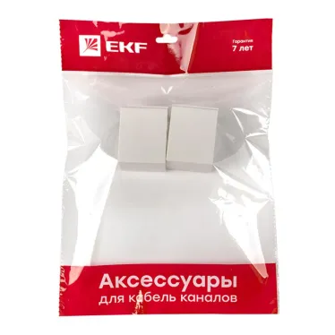 Соединитель (60х40) (4 шт) Plast PROxima белый