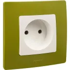 ETIKA Розетка без заземления белая