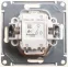W59 Переключатель одноклавишный с подсв. 10АХ, механизм, шампань
