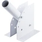 Кронштейн настенный с переменным углом наклона диаметр трубы 38мм серый для уличного светильника