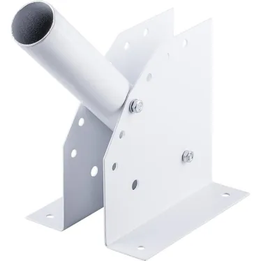 Кронштейн настенный с переменным углом наклона диаметр трубы 38мм серый для уличного светильника