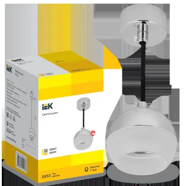 LIGHTING Светильник 4012 подвесной под лампу GX53 хром IEK