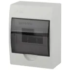Корпус пластиковый навесной ЭРА SIMPLE ЩРН-П-06 IP41 прозрачная крышка белый