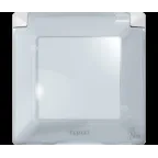 Valena LIFE IP Рамка 1 пост влагозащитная с крышкой белая