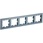 BRITE Рамка 5 постов РУ-5-БрМ маренго