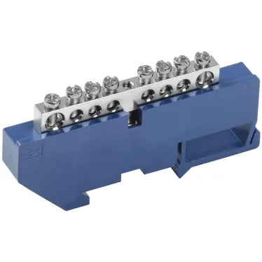 Шина N ''ноль'' на DIN-изоляторе Ni ШНИ-6х9-8-Д-С