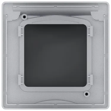 Рамка с защитной крышкой IP 44 INSPIRIA алюминий