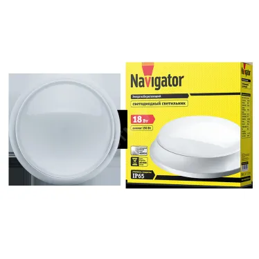 Светильник пылевлагозащищенный для ЖКХ NBL-P-18-4K-WH-LED-A1 с БАП 1ч 18 вт IP65 | 80823 | Navigator