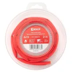 ТУТ нг 6/3 красная ролик 2 м EKF