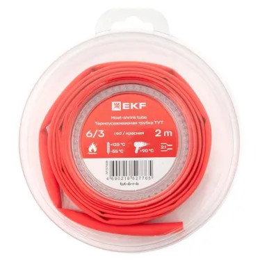 ТУТ нг 6/3 красная ролик 2 м EKF