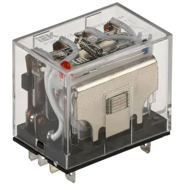 Реле промежуточное 12В DC 4пк 10A РЭК77/4 с индикацией