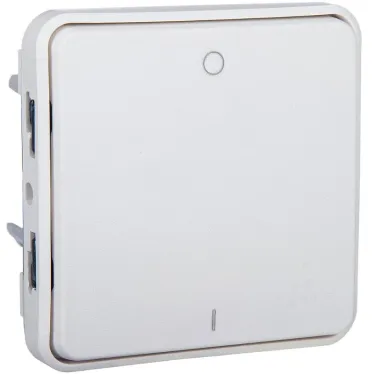 Plexo Выключатель двухполюсный белый