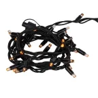 Гирлянда 30LED Нить 3 м,желтый свет, черн. каучук, 220В, IP65 ERAPS-NZ1