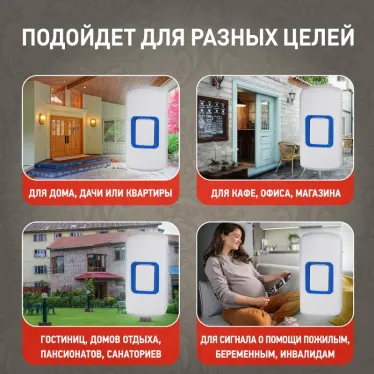 Звонок C93 беспроводной, от сети (нов.упак) (10/60/240)