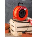 Удлинитель на катушке Атлант 2.0 4 гнезда 40м с заземлением ПВС 3x1.0 10А/2.2кВт PROxima