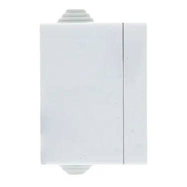 Прага Розетка 10А без заземления IP44 белая