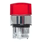 Механизм переключателя исполнительный ХB4 красный на 2 положения с фиксацией с подсветкой с короткой ручкой PROxima