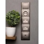 Валенсия Рамка 5-местная графит