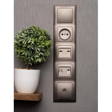 Валенсия Рамка 5-местная графит