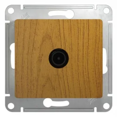 GLOSSA Розетка телевизионная TV 1Дб в рамку дуб